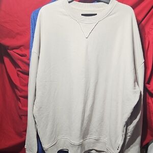 Men's Classic Cream Crewneck Sweater